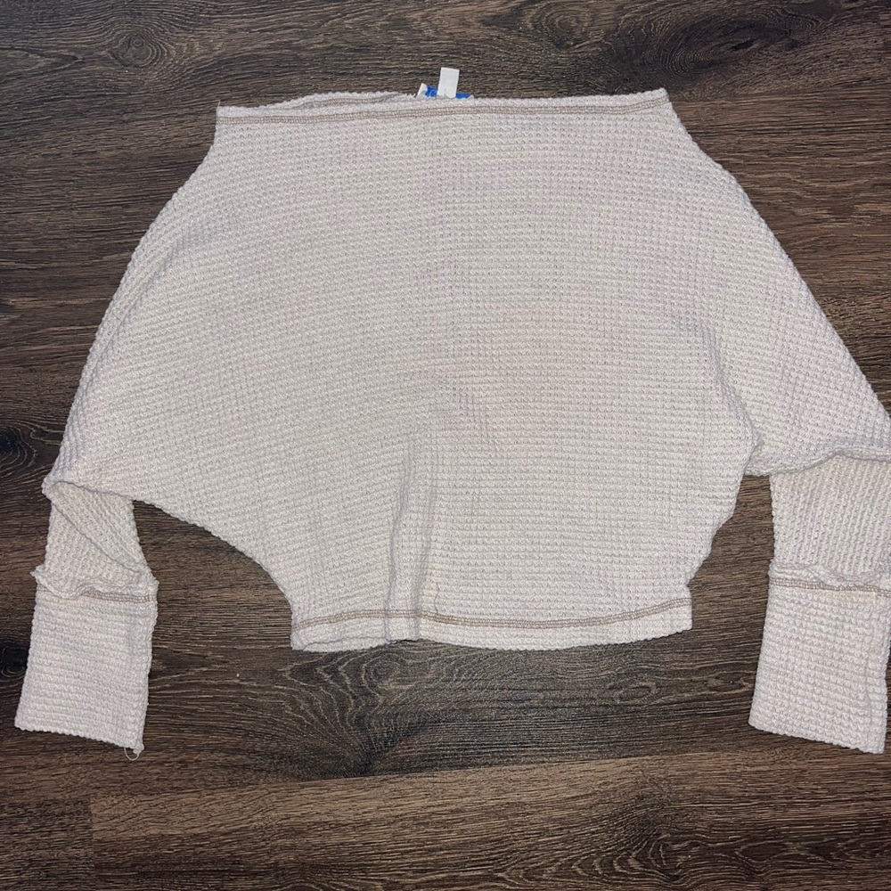 Women's Cream Off-Shoulder Sweater